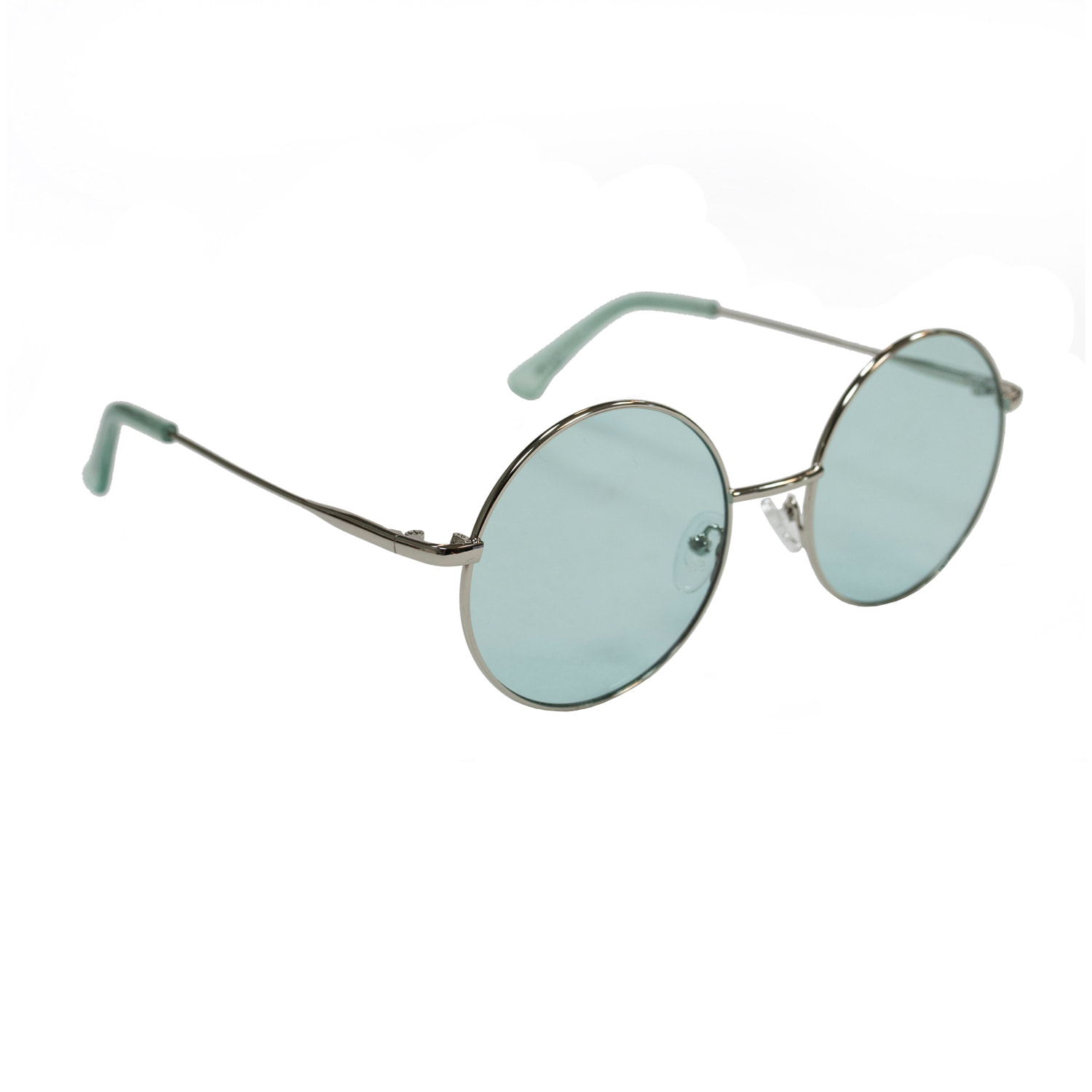 Gafas de sol OCEAN CIRCLE - Plateado brillante / Transparenteees color menta