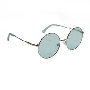 Gafas de sol OCEAN CIRCLE - Plateado brillante / Transparenteees color menta