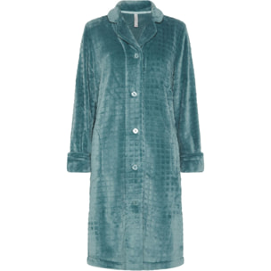Bata mujer jacquard con botones