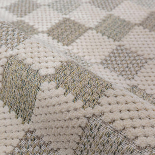 Tapis de couloir lavable MUTED CHECKERBOARD