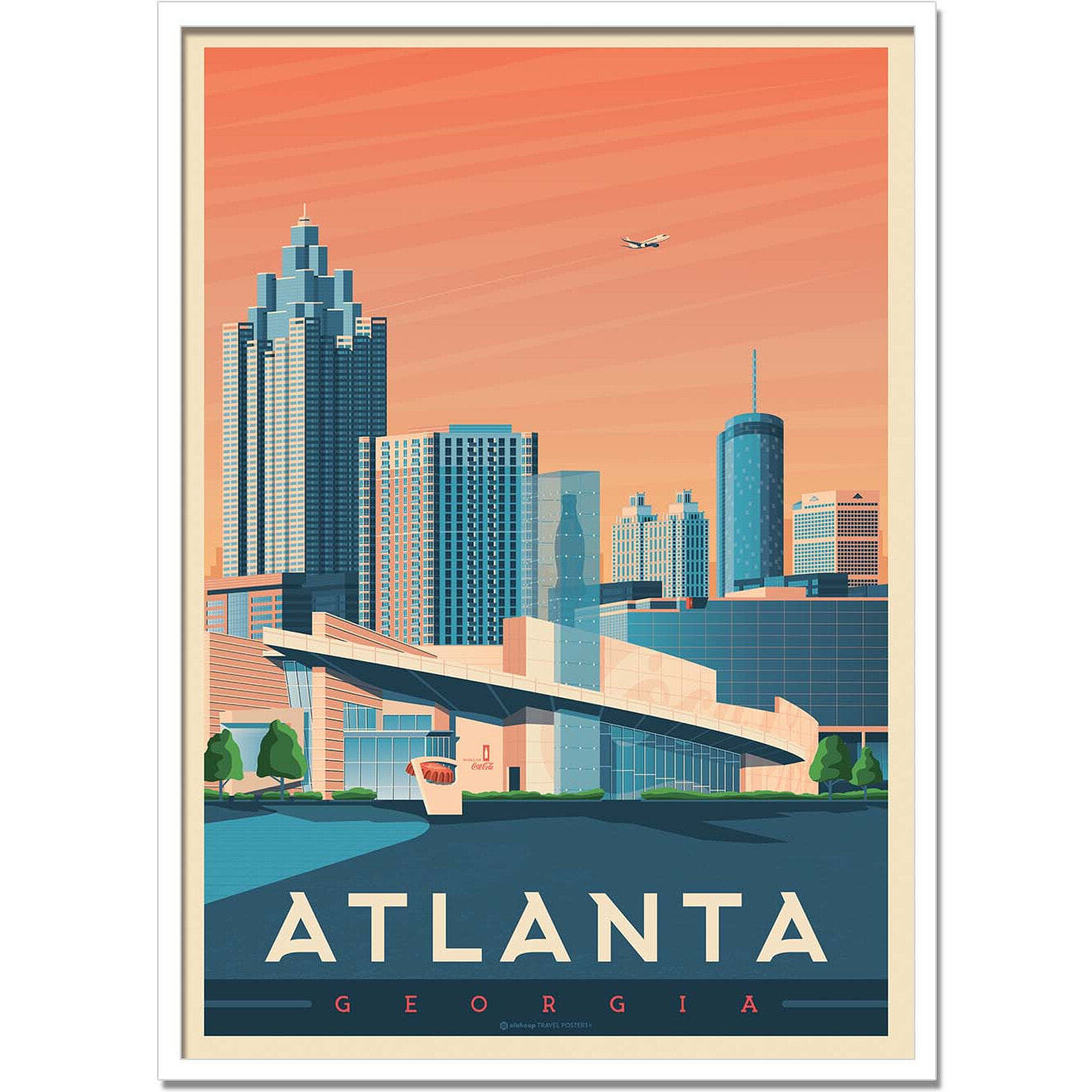 Affiche - Atlanta - Olahoop Travel Posters