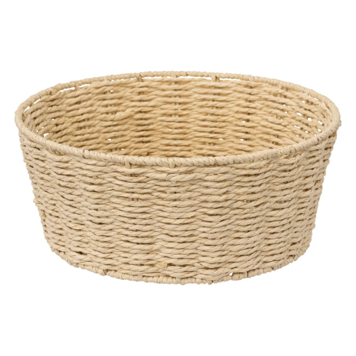 Corbeille tressée ronde 28cm "Kord"