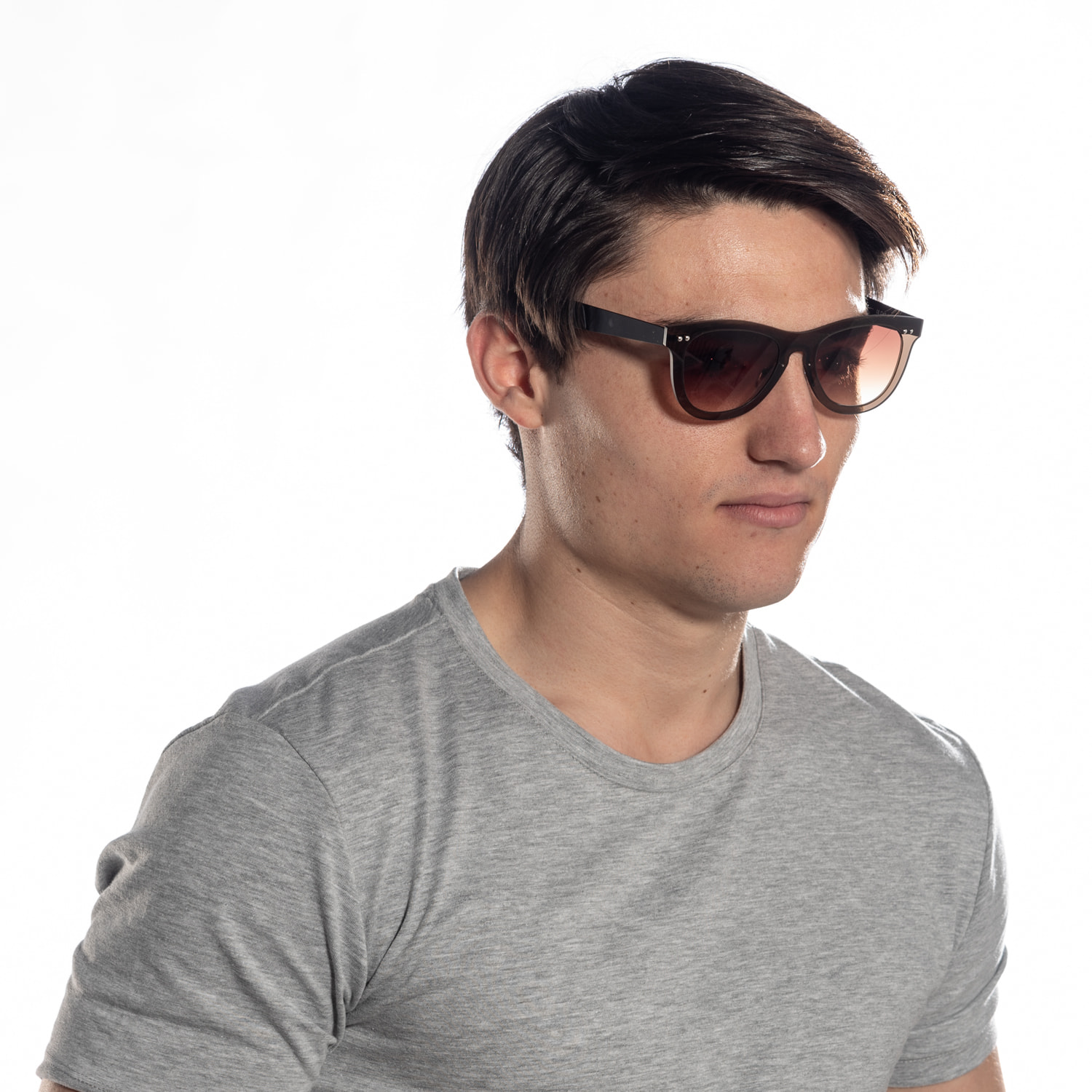 Gafas de sol OCEAN FLORENCIA - Marrón transparente exterior con marrón degradado interior con patillas en negro mate
