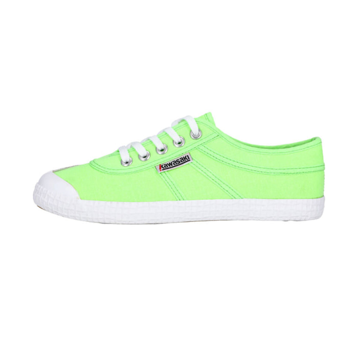 Zapatillas Sneaker Unisex - KAWASAKI Original Neon Canvas shoe K202428-ES 3002 Green Gecko