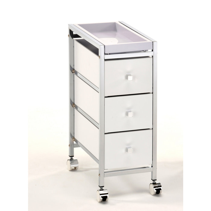 Tomasucci commode avec roulettes BALDO 3/C Blanc