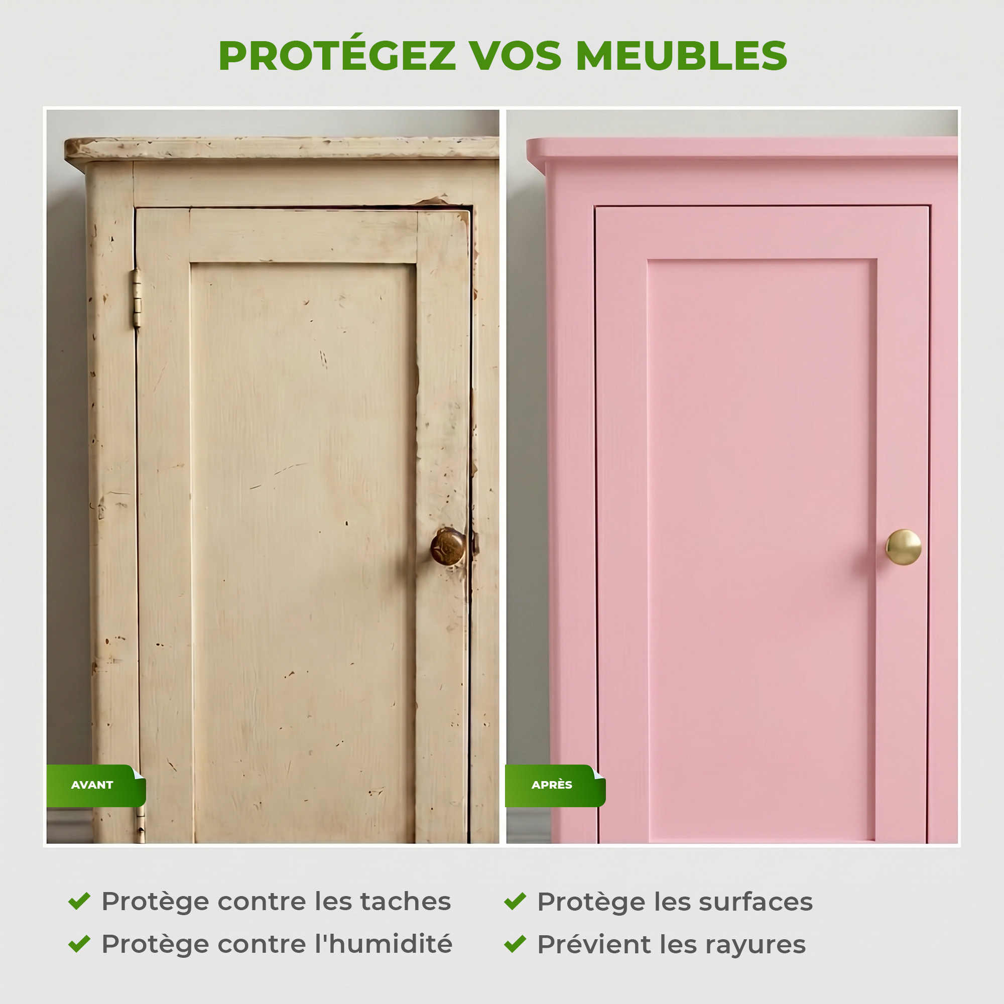 Rouleau adhésif décoratif Vinyle au Mètre - Rose poudre - Sticker Lavable Imperméable Mur Cuisine Meubles