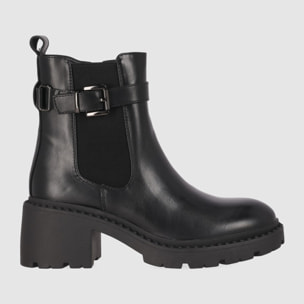 Botines - Negro - Tacón: 5 cm