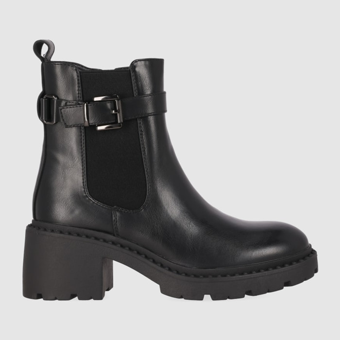 Botines - Negro - Tacón: 5 cm