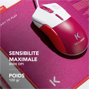 Souris Gamer Filaire SKILLKORP M5 MAGENTA Access