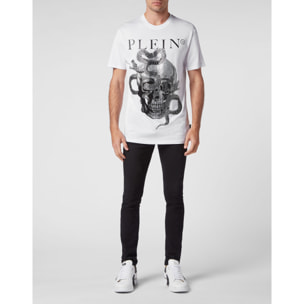 PHILIPP PLEIN Camiseta de cuello redondo y manga corta SNAKE