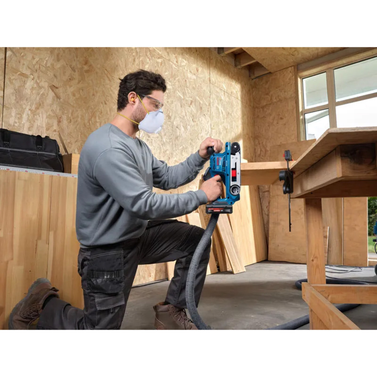Ponceuses à bande 18V PRO GBS18V-75 - BOSCH - sans batterie, ni chargeur - 06012C2000
