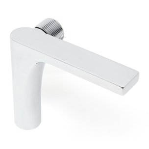 set mitigeur lavabo sans vidage + mitigeur cuisine 36,3 cm avec bras pivotant, chrome (SATBSUR271CR)