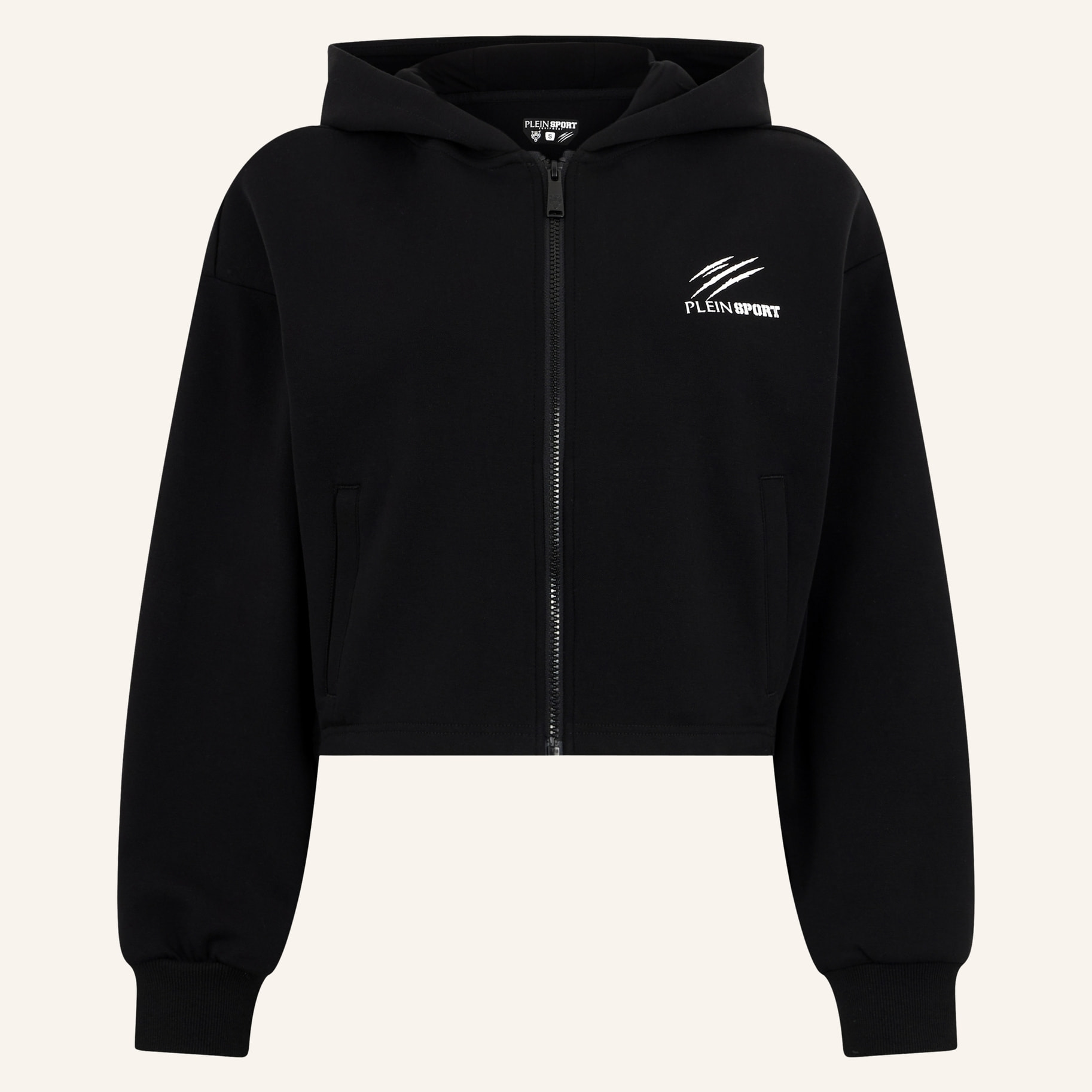 PLEIN SPORT Zip Hoodie Icon Scratch