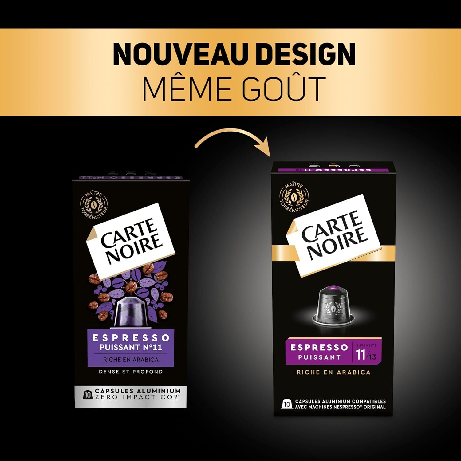 Carte Noire Espresso Puissant n°11 55g