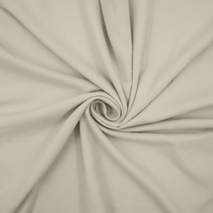 Parure de lit 3 pièces en microfibre unie lavée housse + taies - Ivoire