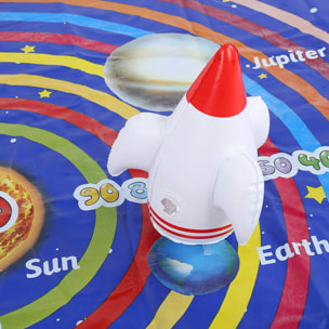 Lancio di razzi spaziali: gioco di bersagli, include 1 coperta bersaglio e 3 razzi gonfiabili.