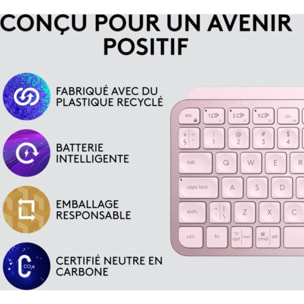 Clavier sans fil LOGITECH MX Keys mini rose