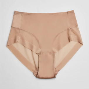 Slip in tulle di visone a vita alta