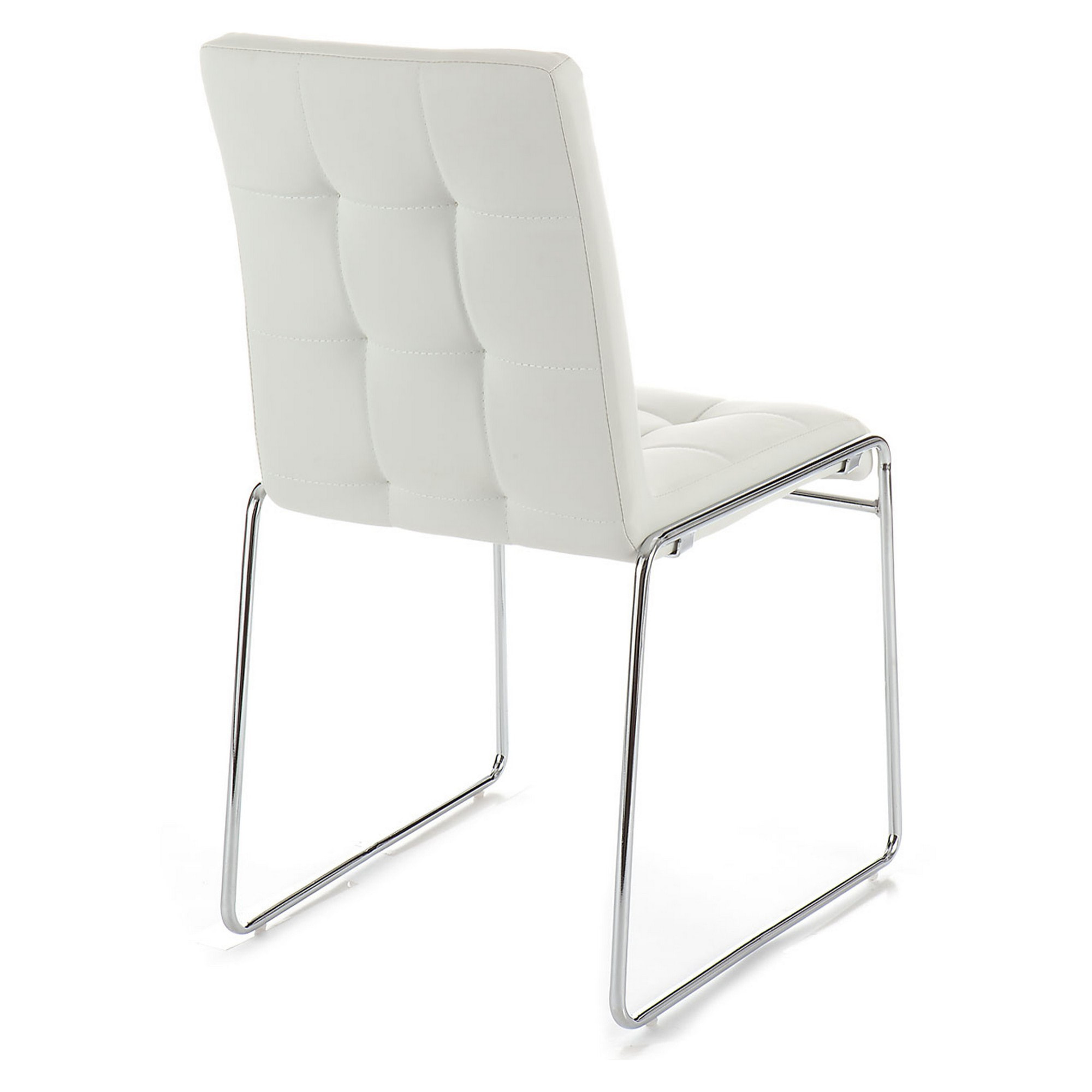 Tomasucci Lot de 2 Chaises rembourrée ALICE BLANCHE