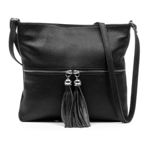 Altino borsa a tracolla donna. Pelle autentica finitura Dollaro.