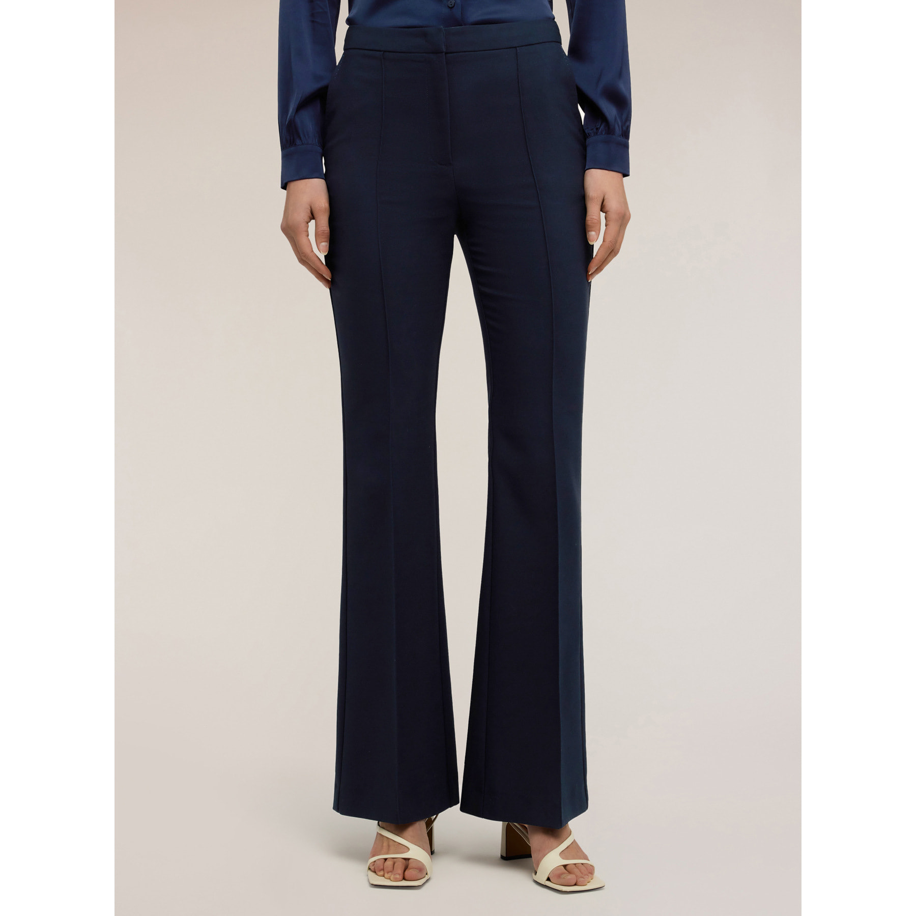 Motivi - Pantalones bootleg de poliviscosa - Azul