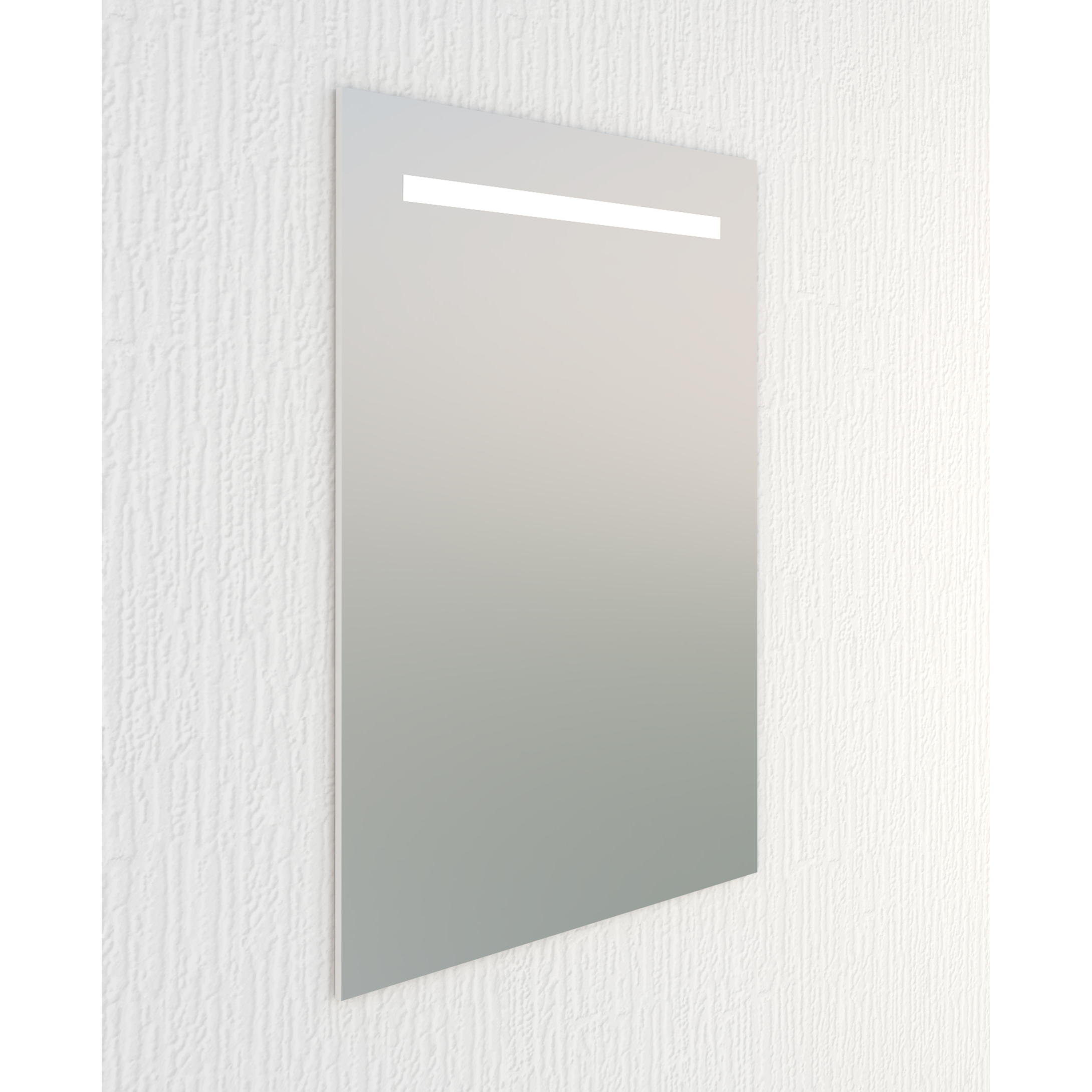 Miroir de salle de bain lumiére led horizontal Alday, 70x80cm