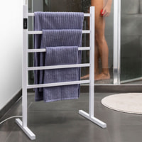 Portasciugamani elettrico a pavimento e a parete InnovaGoods - bianco - 84,5x12,5x92,5 cm
