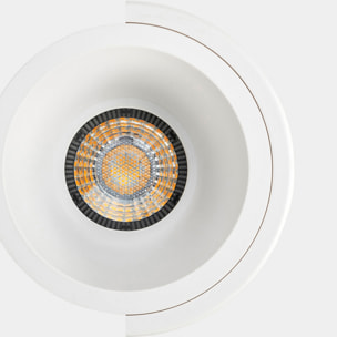 LEDS C4 Downlight Lite Ø88Mm 6.7W Blanco Cálido - 3000K Cri 80 46.5º On-Off Blanco Ip