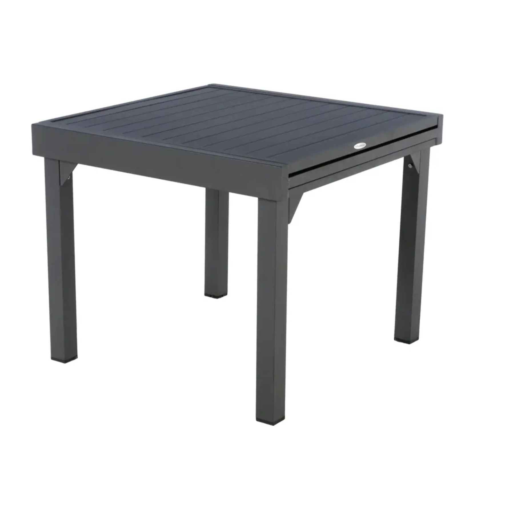 Table de jardin extensible "Piazza" graphite 8 places en aluminium traité époxy