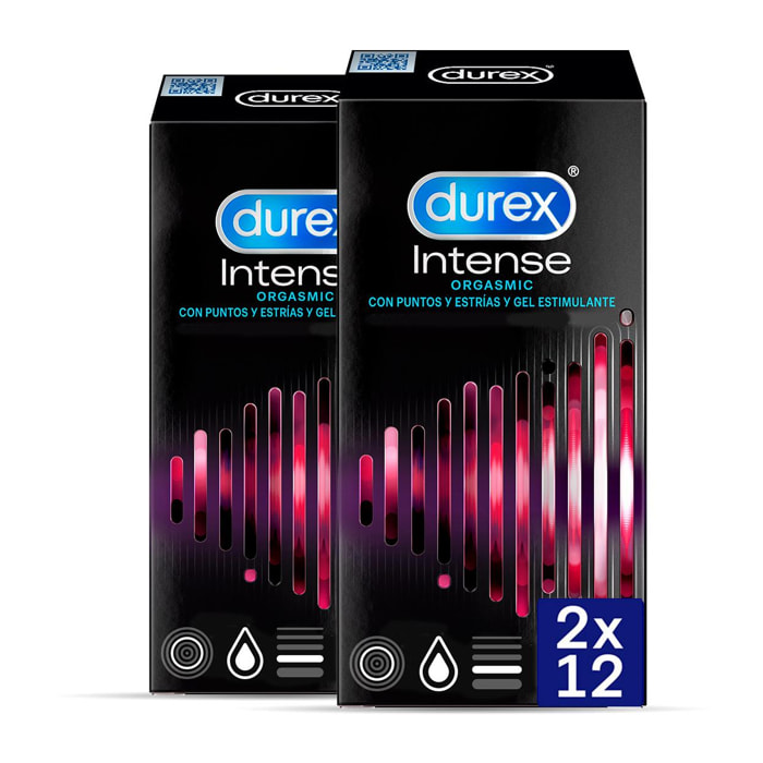 PRESERVATIVOS INTENSE ORGASMIC - 24 CONDONES