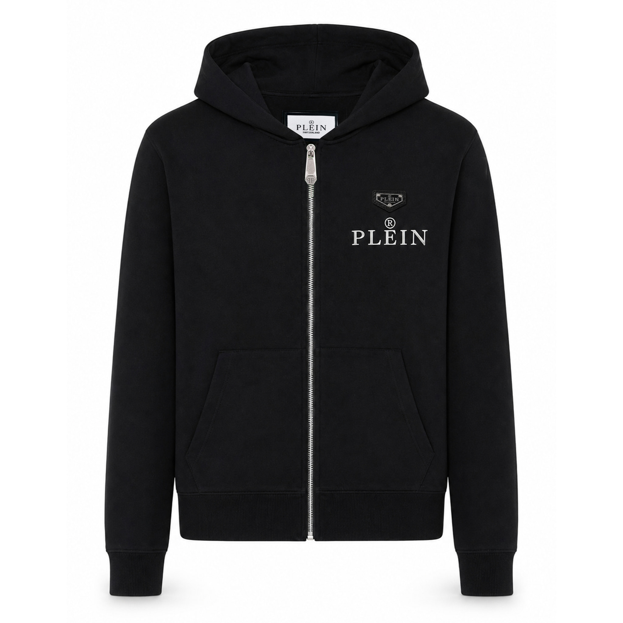 PHILIPP PLEIN Felpa con zip e cappuccio