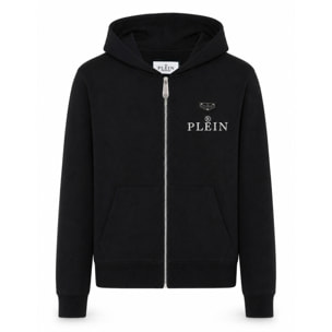 PHILIPP PLEIN Felpa con zip e cappuccio