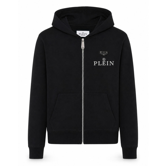 PHILIPP PLEIN Felpa con zip e cappuccio