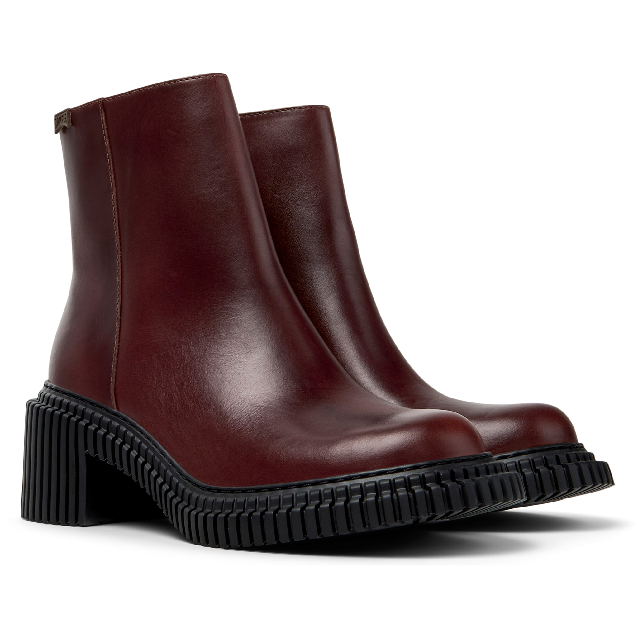 Botines - CAMPER Pix London - Marron - Cuero liso