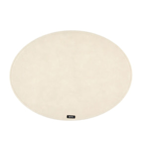 Set de table ovale - 6 pièces - Feutre recyclé beige