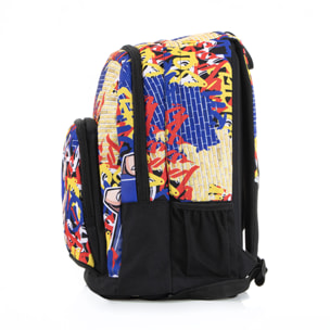 Zaino Teen "Graffiti R & Y" - DOPPIO SCOMPARTO - Resistente all'acqua - Misure: 43*32*18