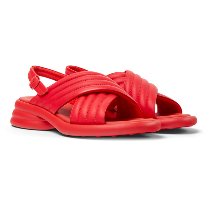 Sandalias - CAMPER Spiro - Rojo - Cuero liso