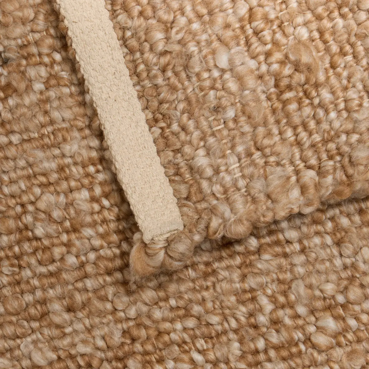 Tapis effet laine Volna camel 170x118cm