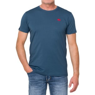 T-shirt MISTRAL 100% cotone blu indigo