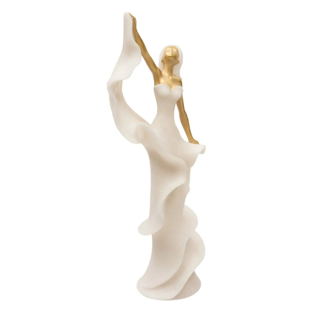 Femme dansante déco Casey H.35cm blanc
