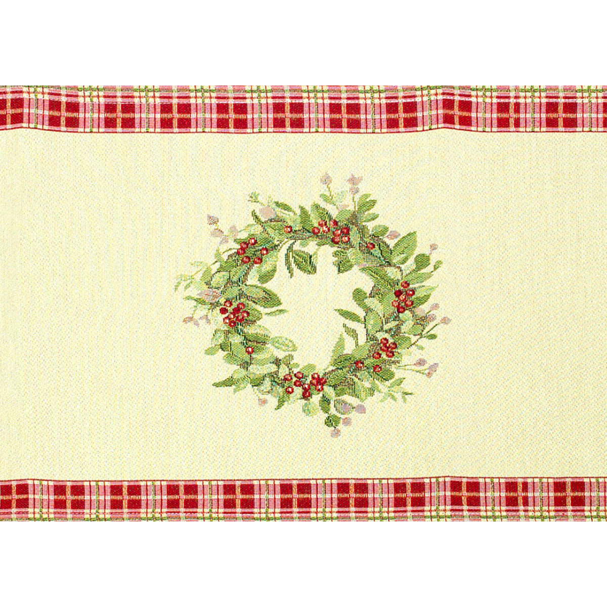 Runner Natalizio Tessuto Gobelin Disegno Orsetto 40*100