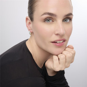 Pendientes acabado oro amarillo de 18k y Turquesa