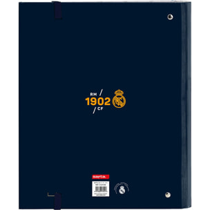 Carpeta 4 anillas 35mm c/recambio real madrid 2ª equipacion 24/25