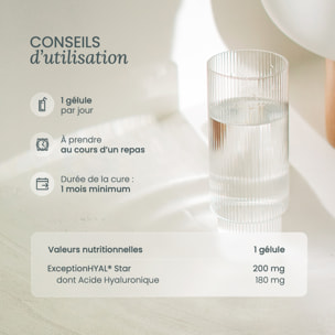 Nutri&Co Acide Hyaluronique Onagre & Bourrache Peau et Anti-Âge - 60 gélules