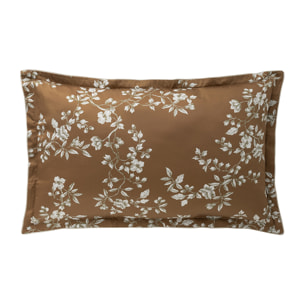 Taie d'oreiller imprimée en satin de coton bio, VIVIENNE