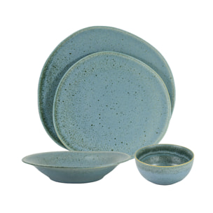 Nina Azul - Juego de 6 plato llano 27 cm