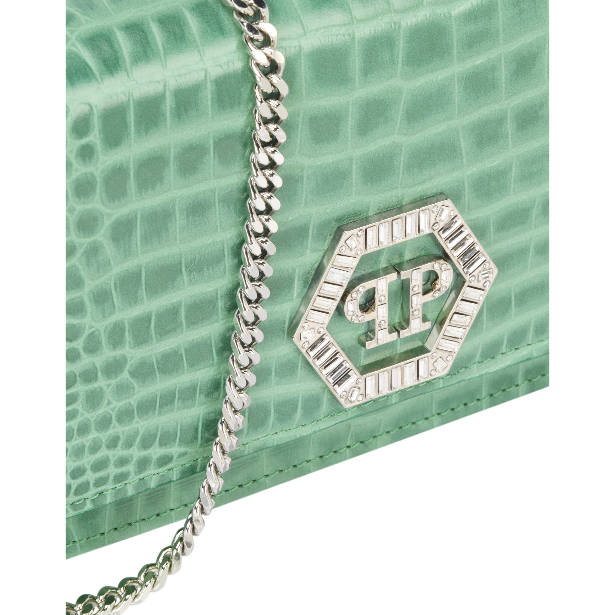 PHILIPP PLEIN Clutch Bag Cocco Hexagon