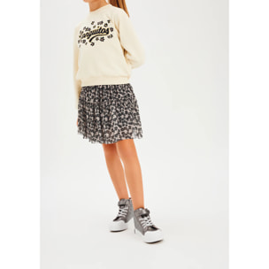 Falda Niña Con Estampado Divertido