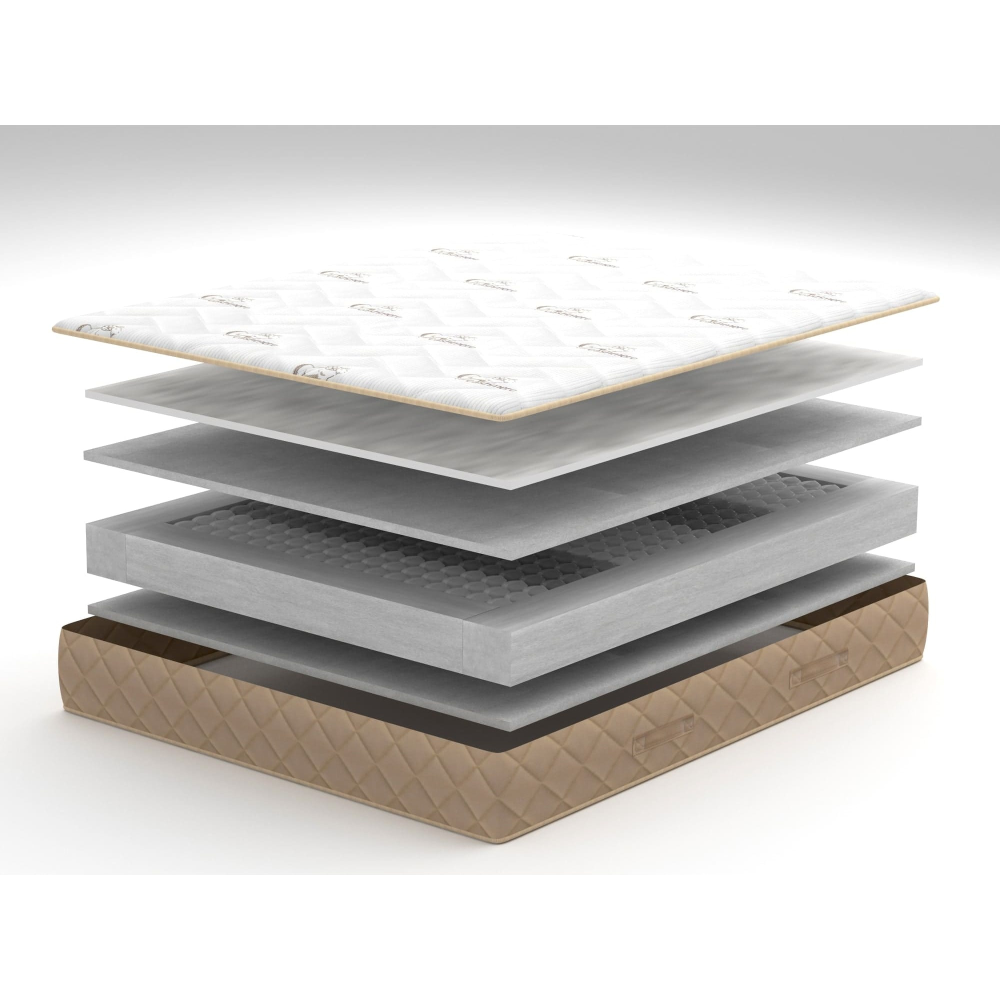 Materasso 800 molle insacchettate e memoryfoam,ergonomico 140x200x25 cm
