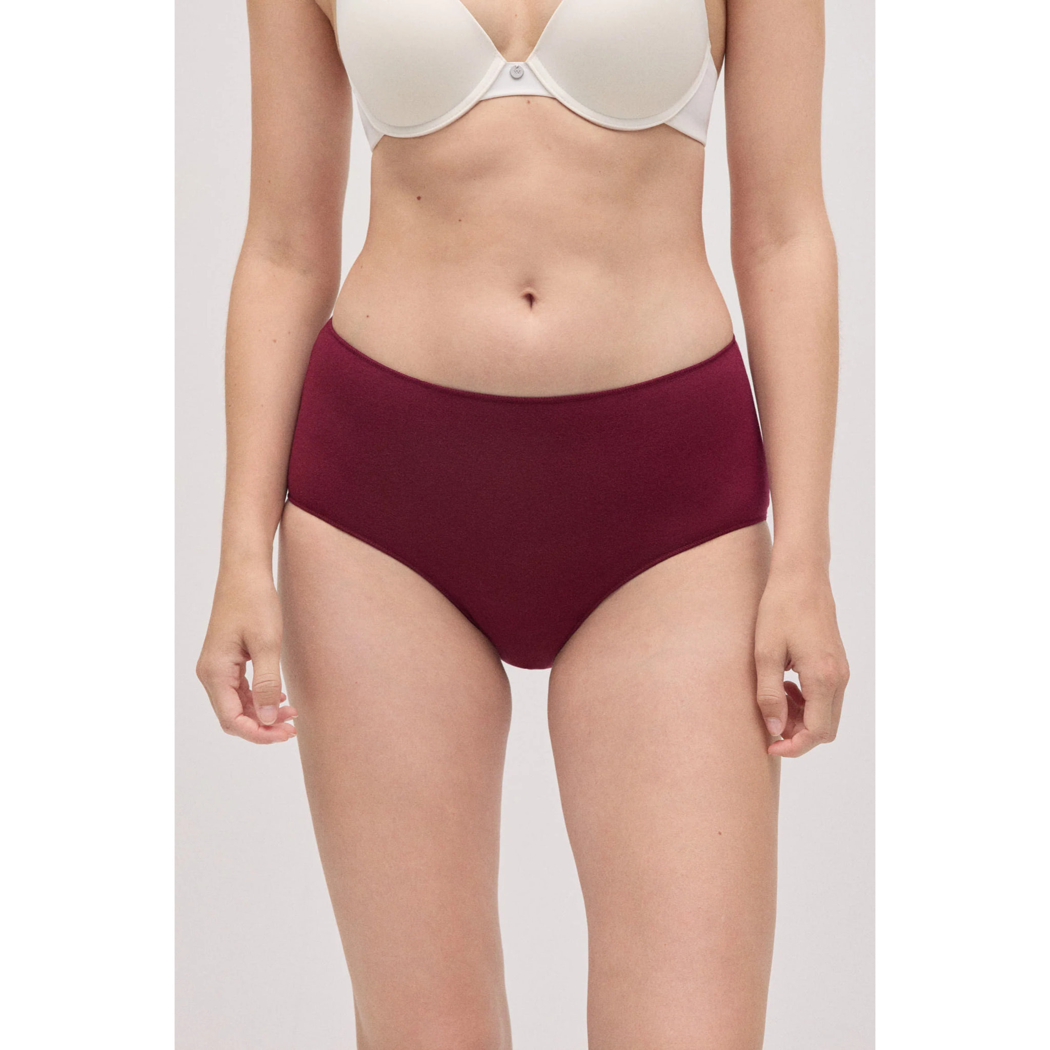Confezione da 4 mutandine basicohe a vita alta in cotone